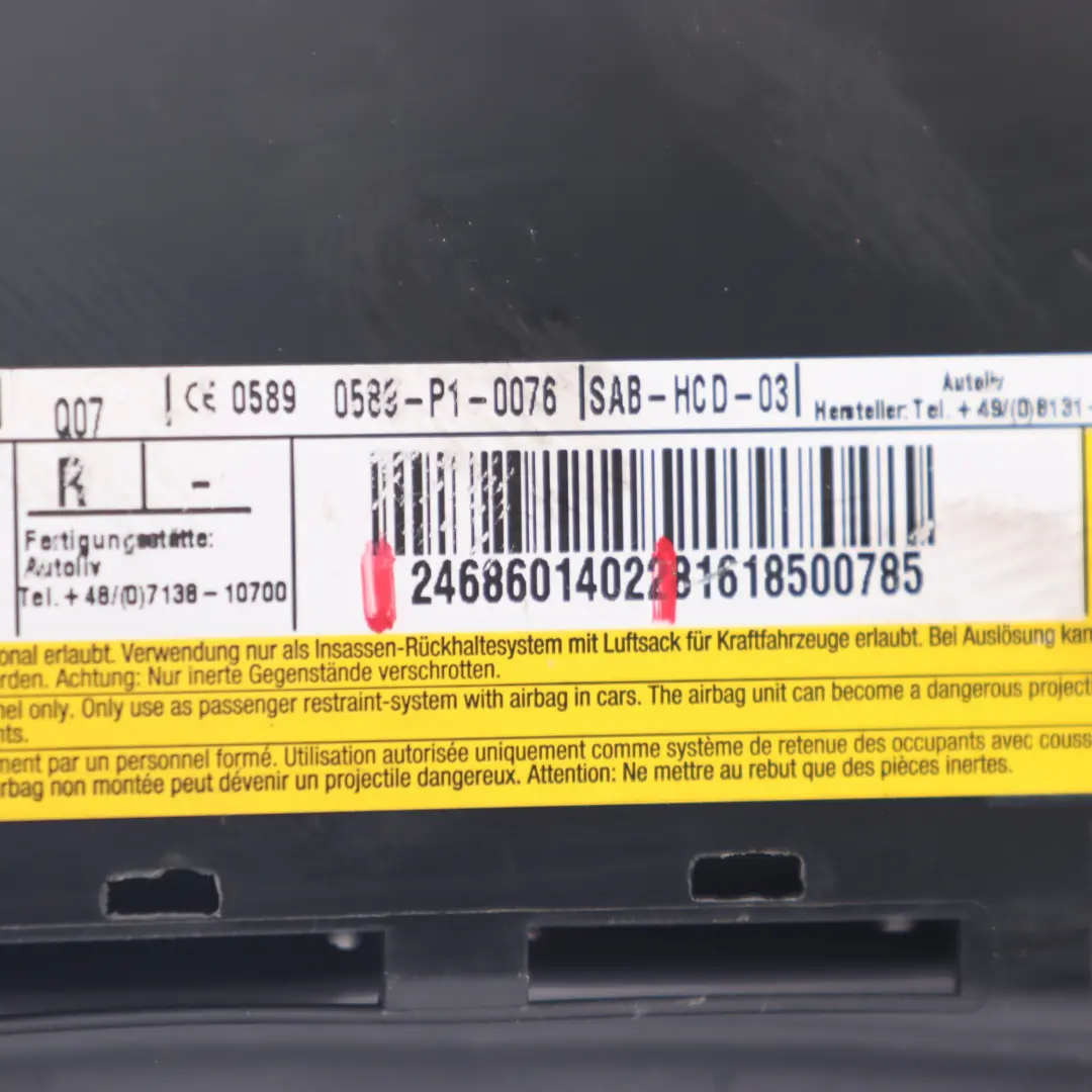 Mercedes W246 Module d'air latéral de siège avant droit - SKU A2468601402 - Numéro de pièce A2468601402