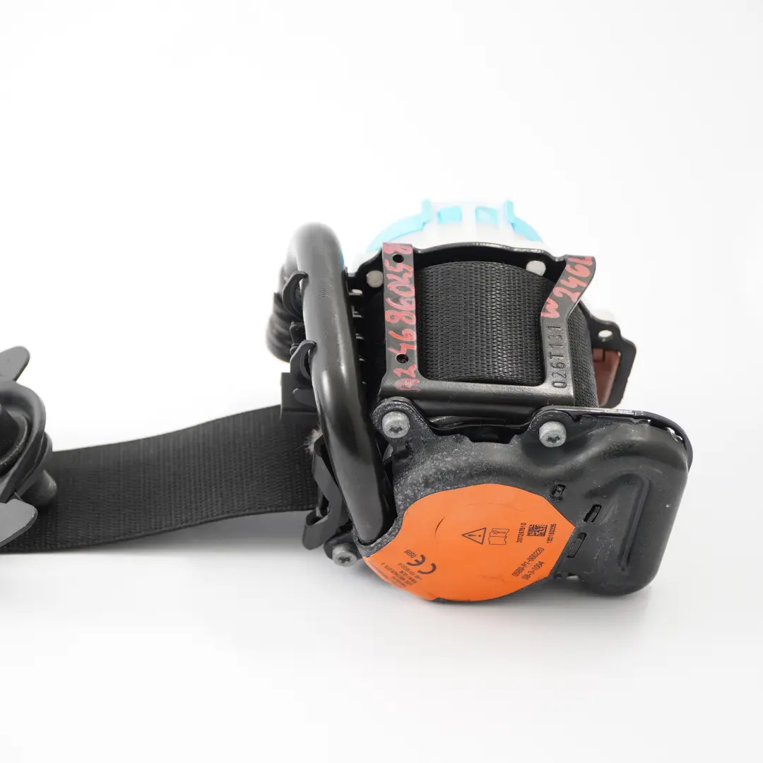 Belt Front Left N/S Safety Belt Black to Mercedes W246 Seat with Part number A2468602585 Mercedes W246 Seat Belt Front Left N/S Safety Belt Black - SKU A2468602585 - Part number A2468602585