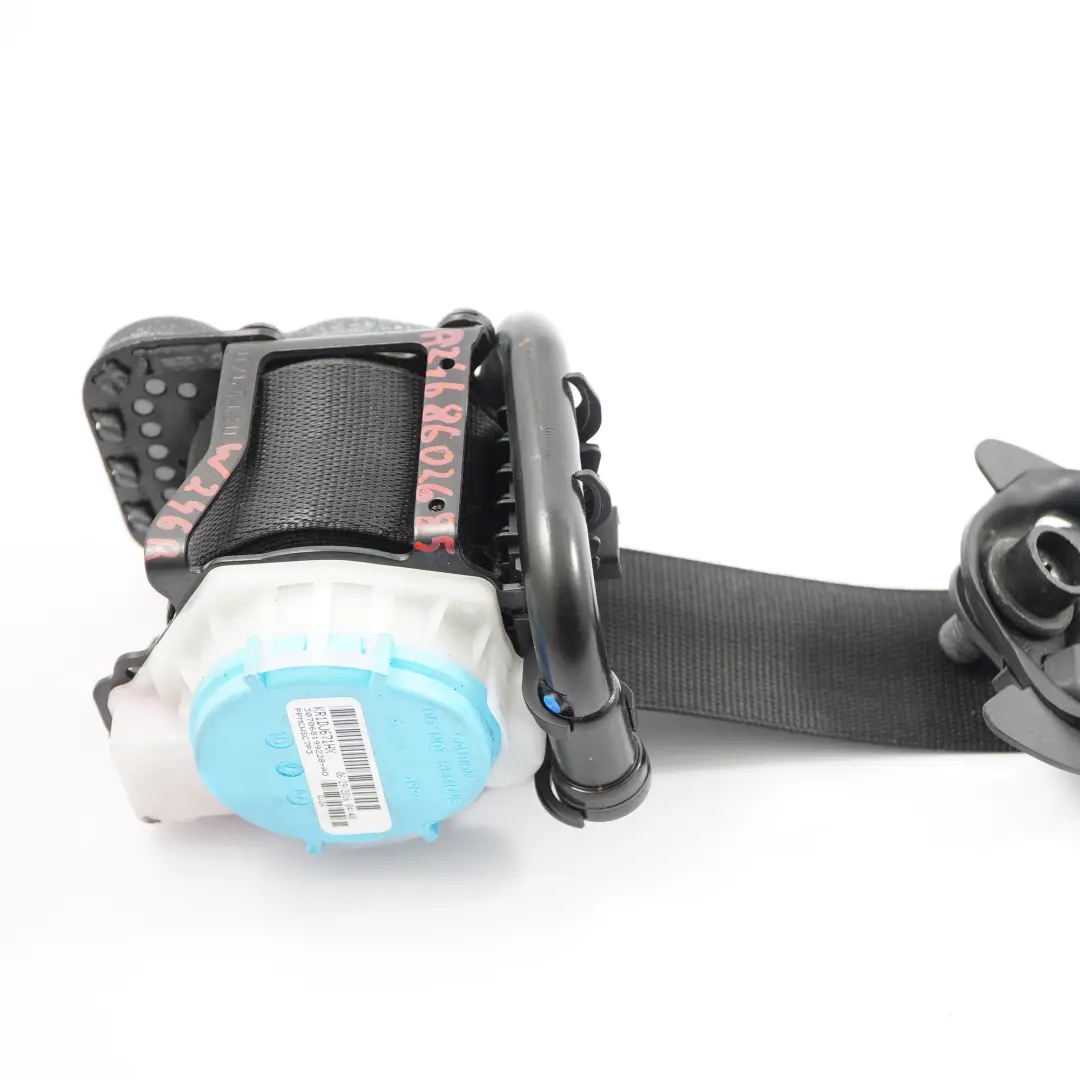 Mercedes W246 Cintura di sicurezza anteriore destra Nero - SKU A2468602685 - Numero di parte A2468602685