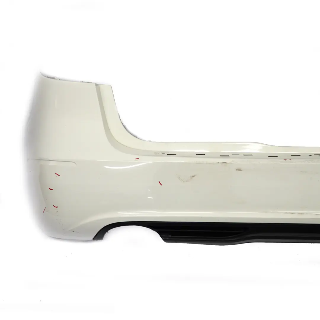 Bumper Rear Trim Panel Cover Calcite White - 650 to Mercedes W246 with Part number A2468803440 Mercedes W246 Bumper Rear Trim Panel Cover Calcite White - 650 - SKU A2468803440-CW - Part number A2468803440