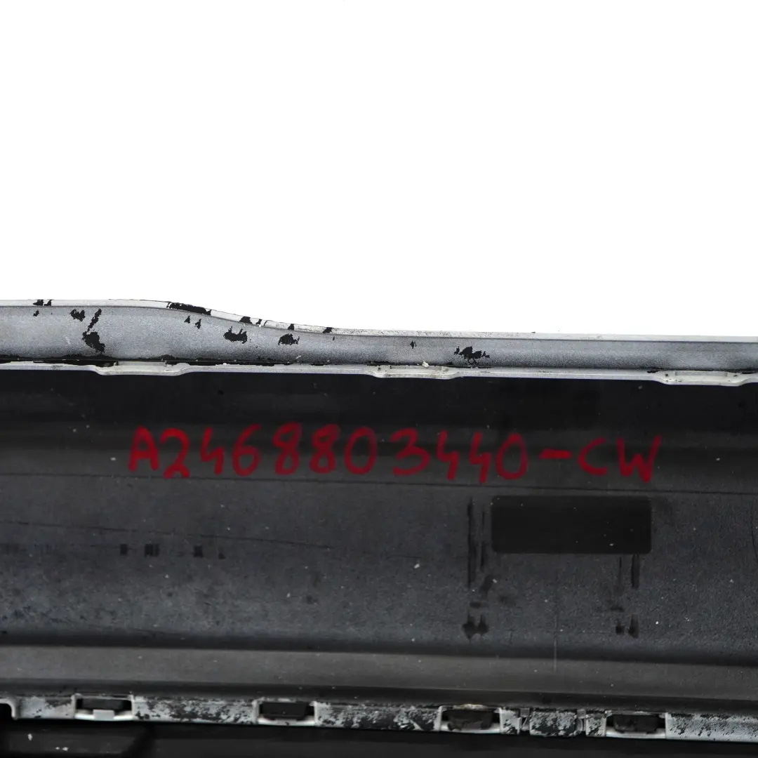 Bumper Rear Trim Panel Cover Calcite White - 650 to Mercedes W246 with Part number A2468803440 Mercedes W246 Bumper Rear Trim Panel Cover Calcite White - 650 - SKU A2468803440-CW - Part number A2468803440