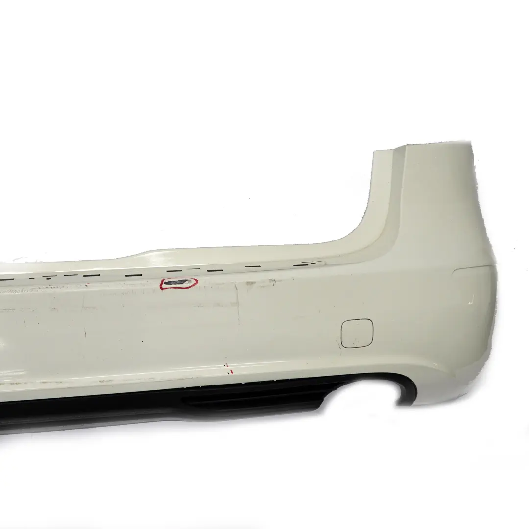 Bumper Rear Trim Panel Cover Calcite White - 650 to Mercedes W246 with Part number A2468803440 Mercedes W246 Bumper Rear Trim Panel Cover Calcite White - 650 - SKU A2468803440-CW - Part number A2468803440