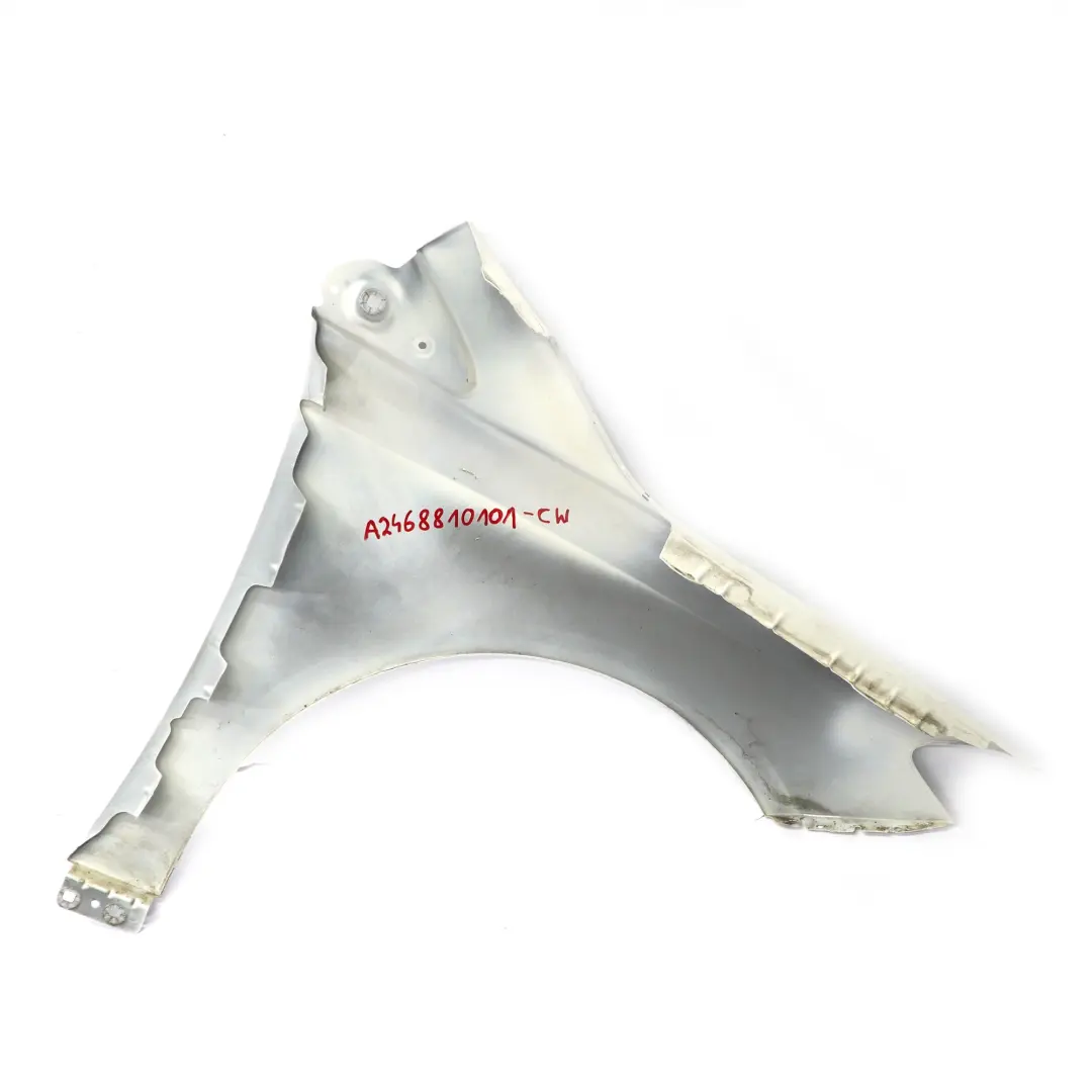 Mercedes W246 Panneau d'aile avant gauche Calcite White - 650 - SKU A2468810101-CW - Numéro de pièce A2468810101