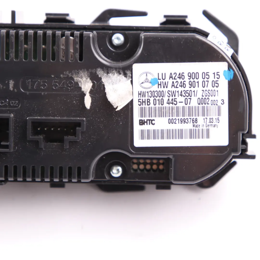  Panneau climatisation Mercedes W176 Automatique Chauffage A/C - SKU A2469000515 - Numéro de pièce A2469000515