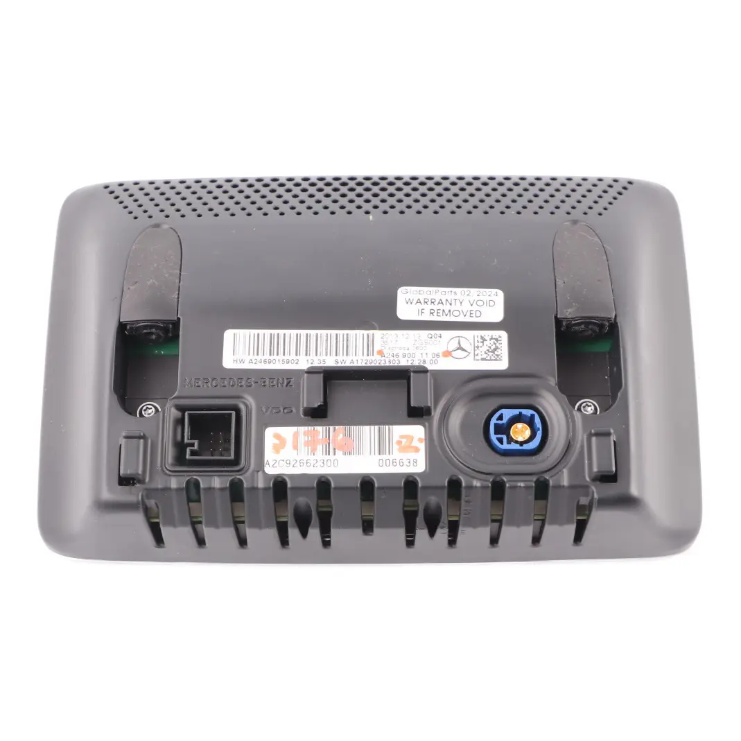 Display Screen Mercedes W176 W246 Radio Navigation Sat Nav Head Unit - SKU A2469001106 - Part number A2469001106