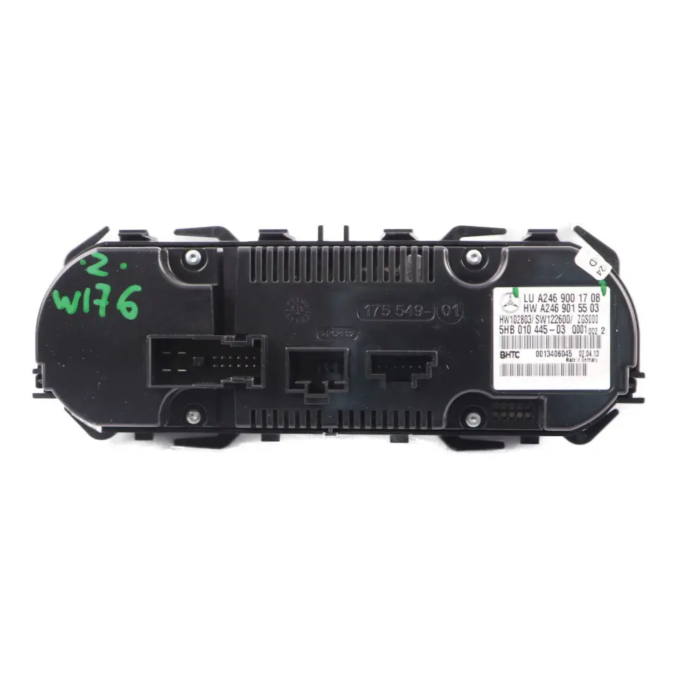 Pannello controllo clima Interruttore riscaldatore Air Con per Mercedes W176 W246 con numero di parte A2469001708 Mercedes W176 W246 Pannello controllo clima Interruttore riscaldatore Air Con - SKU A2469001708 - Numero di parte A2469001708