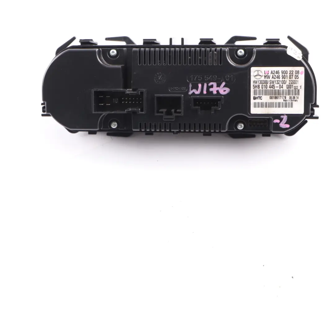 Climate Control Panel Mercedes W176 W246 Heater Switch Air Con A/C to with Part number A2469002208 Climate Control Panel Mercedes W176 W246 Heater Switch Air Con A/C - SKU A2469002208-2 - Part number A2469002208