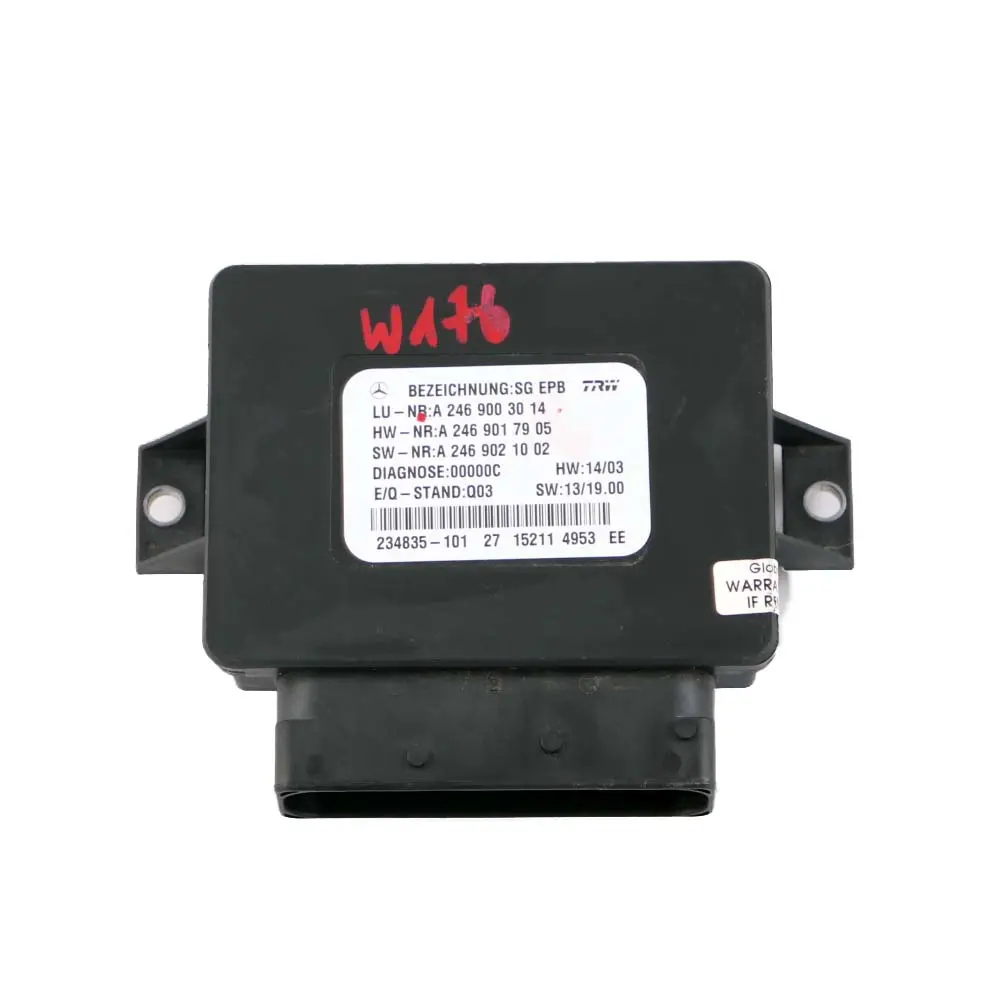 W231 W246 Electric Parking Brake Control Unit Module to Mercedes W176 with Part number A2469003014 Mercedes W176 W231 W246 Electric Parking Brake Control Unit Module - SKU A2469003014 - Part number A2469003014
