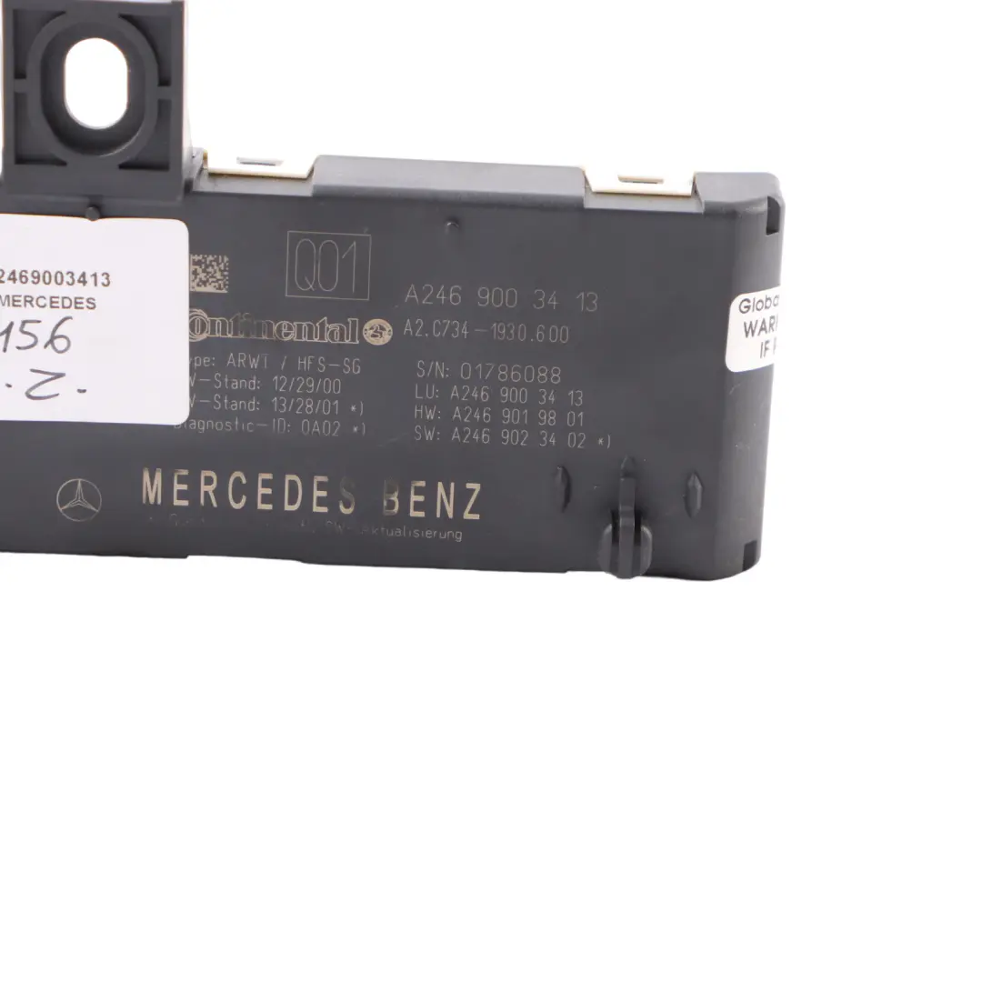 Bootlid Control Unit Trunk Lid Module to Mercedes X156 with Part number A2469003413 Mercedes X156 Bootlid Control Unit Trunk Lid Module - SKU A2469003413 - Part number A2469003413