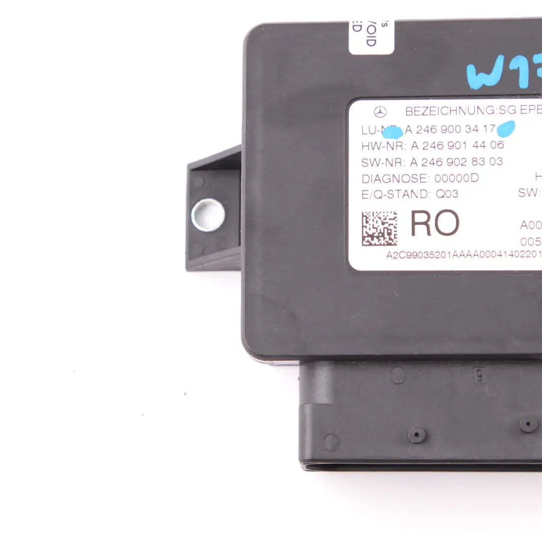 Parking Brake Module Mercedes W176 W231 W246 Electric Control Unit to with Part number A2469003417 Parking Brake Module Mercedes W176 W231 W246 Electric Control Unit - SKU A2469003417 - Part number A2469003417