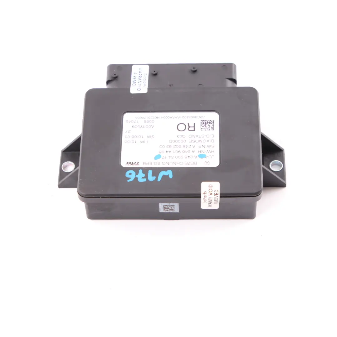 Module frein stationnement Mercedes W176 W231 W246 Unité de contrôle électrique pour à propos du numéro de pièce A2469003417 Module frein stationnement Mercedes W176 W231 W246 Unité de contrôle électrique - SKU A2469003417 - Numéro de pièce A2469003417