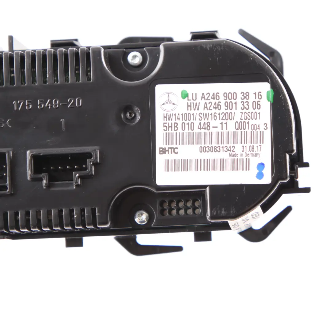 Klima Heizung Bedienfeld Klima Anlagen Schalter für Mercedes W176 mit Teilenummer A2469003816 Mercedes W176 Klima Heizung Bedienfeld Klima Anlagen Schalter - SKU A2469003816 - Teilenummer A2469003816