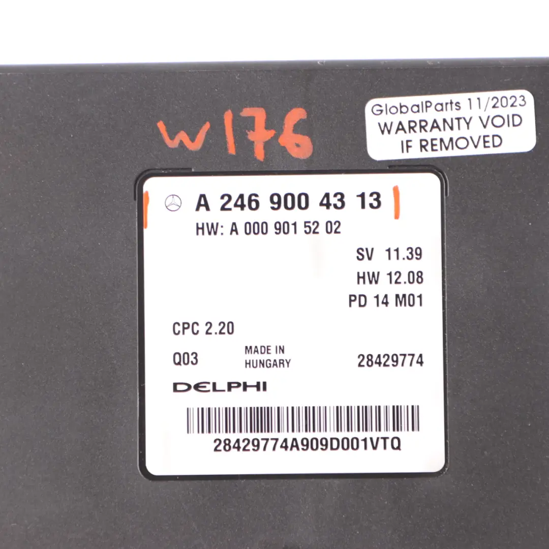  Gearbox Module Mercedes W176 Automatic Transmission Unit ECU - SKU A2469004313 - Part number A2469004313
