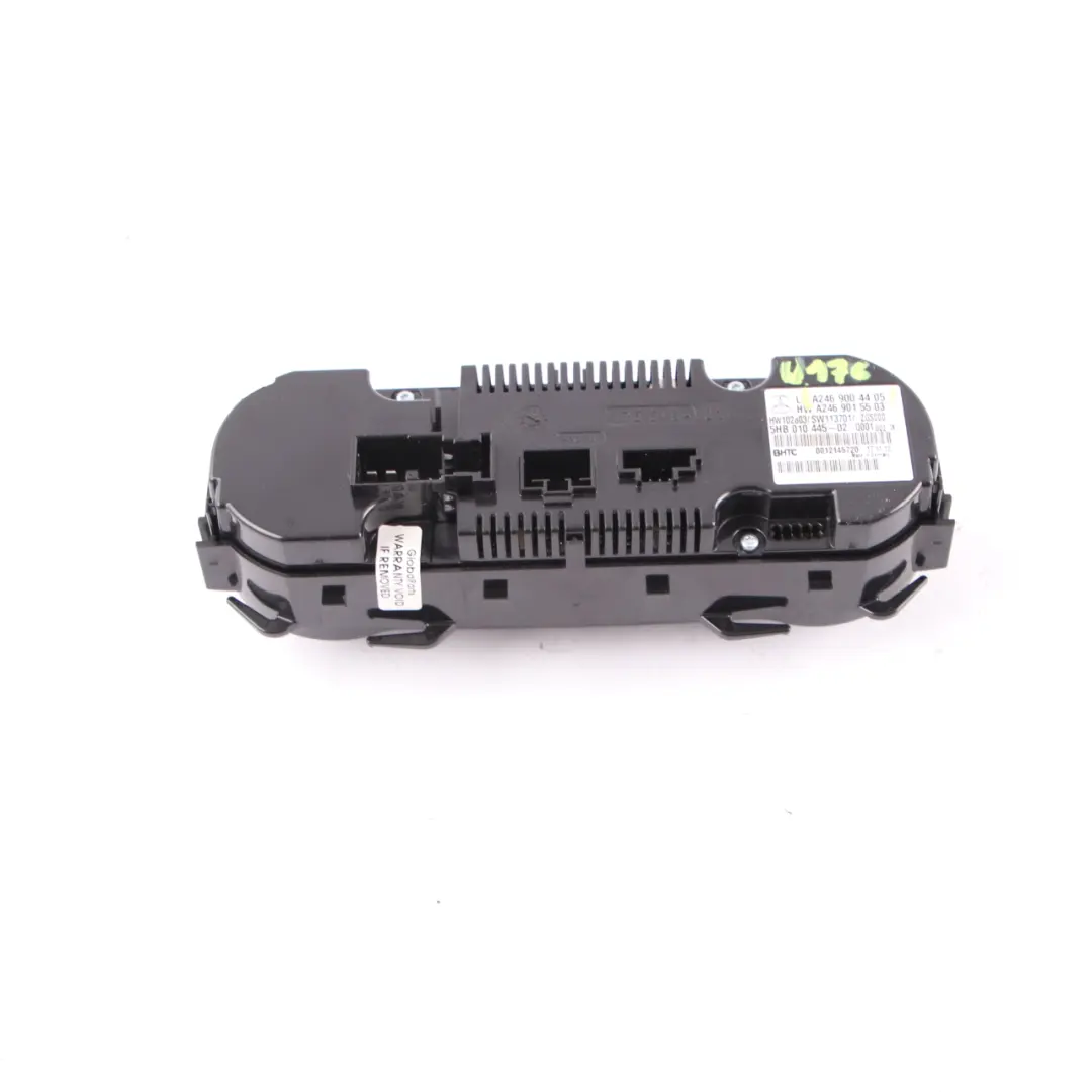 Pannello Interruttori Climatizzatore per Mercedes W176 W246 con numero di parte A2469004405 Mercedes W176 W246 Pannello Interruttori Climatizzatore - SKU A2469004405 - Numero di parte A2469004405