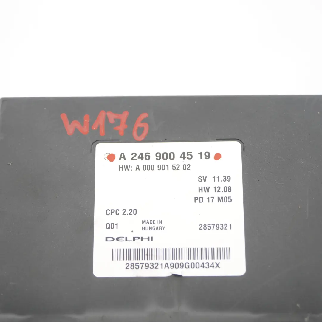 Moduł Sterownik Skrzyni Biegów do Mercedes W176 W246 o numerze A2469004519 Mercedes W176 W246 Moduł Sterownik Skrzyni Biegów - SKU A2469004519 - Numer Części A2469004519