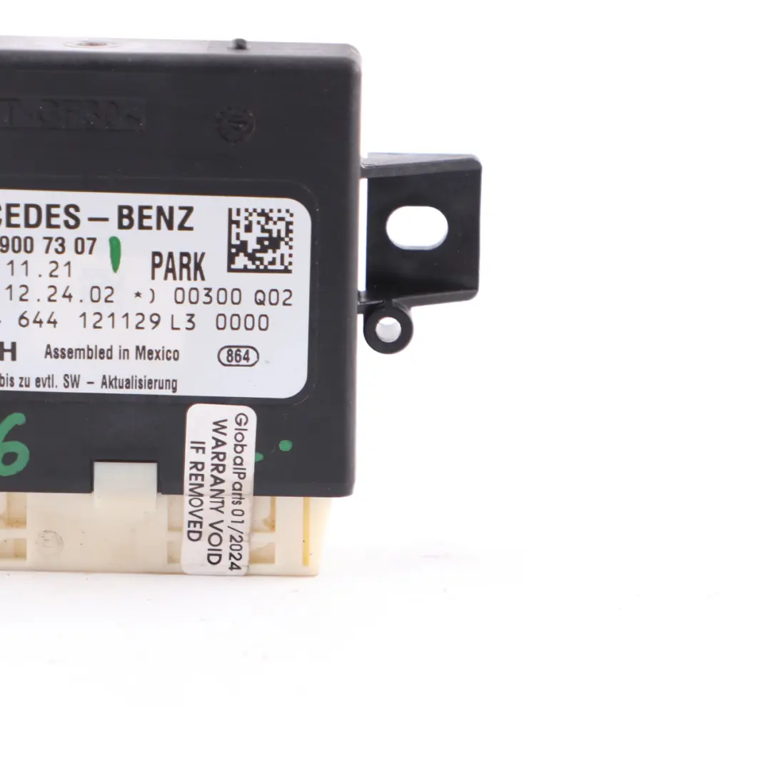 Mercedes W176 R231 Módulo Control PDC Sistema Parktronic N62 - SKU A2469007307 - Número de pieza A2469007307