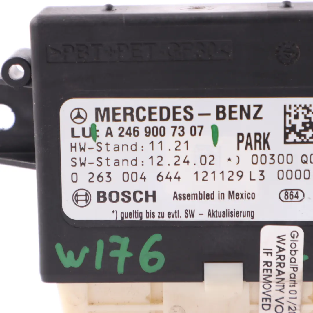 PDC Parking Control Module Parktronic System N62 to Mercedes W176 R231 with Part number A2469007307 Mercedes W176 R231 PDC Parking Control Module Parktronic System N62 - SKU A2469007307 - Part number A2469007307