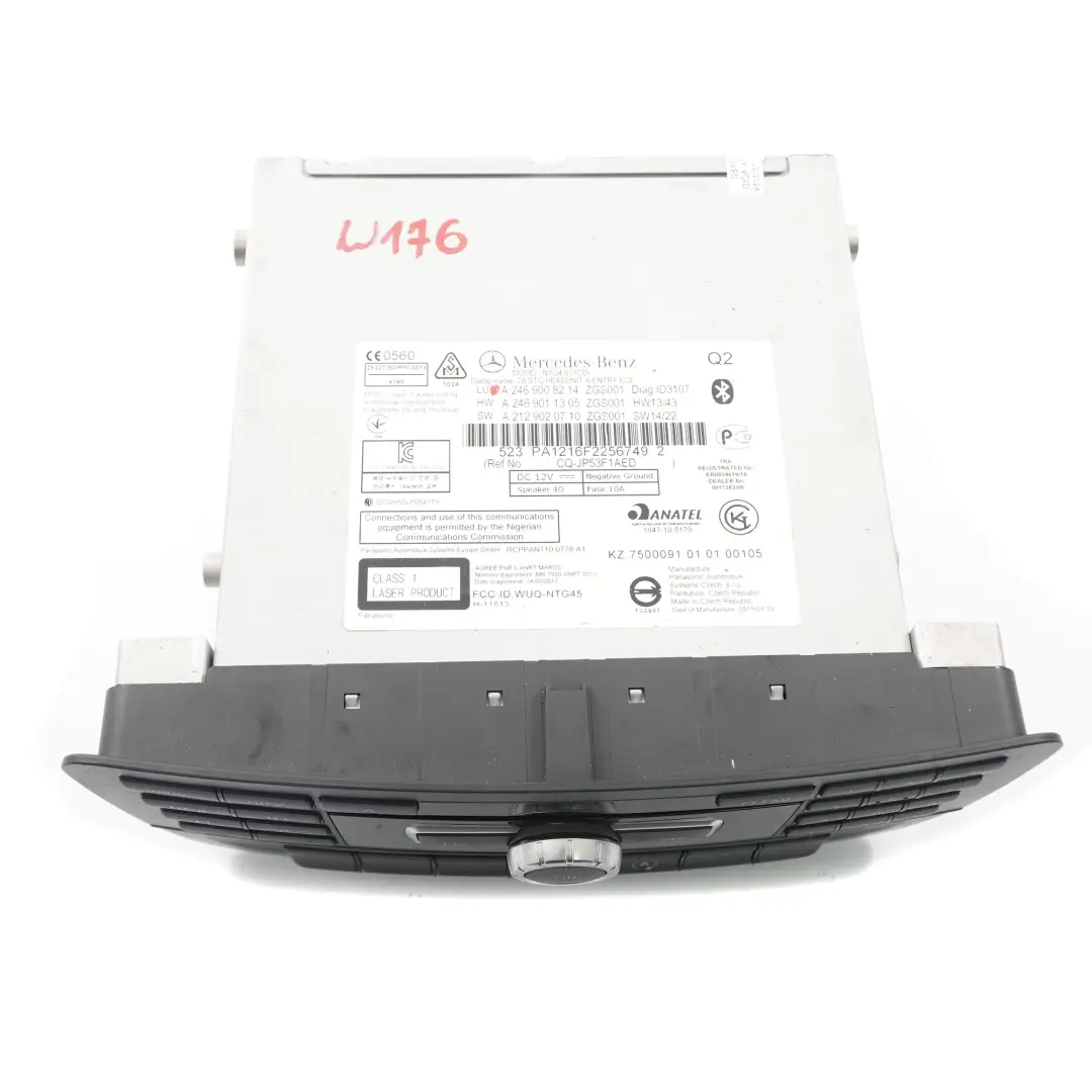  Radio CD Player Mercedes W176 W246 Audio Navigation Stereo Head Unit - SKU A2469008214 - Part number A2469008214
