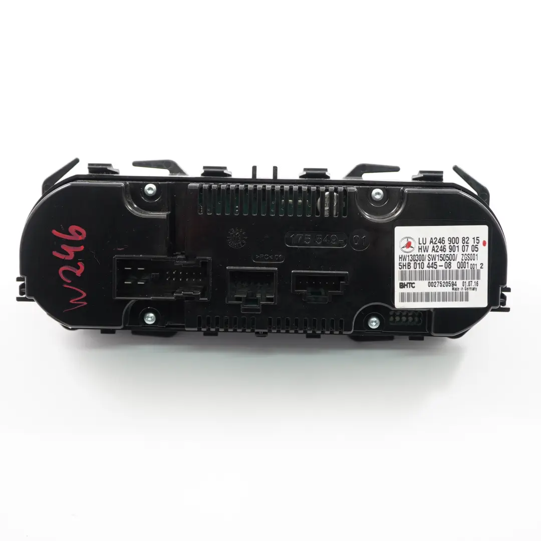 Mercedes W246 Panneau Climatique Interrupteur Chauffage Air Con A/C - SKU A2469008215 - Numéro de pièce A2469008215