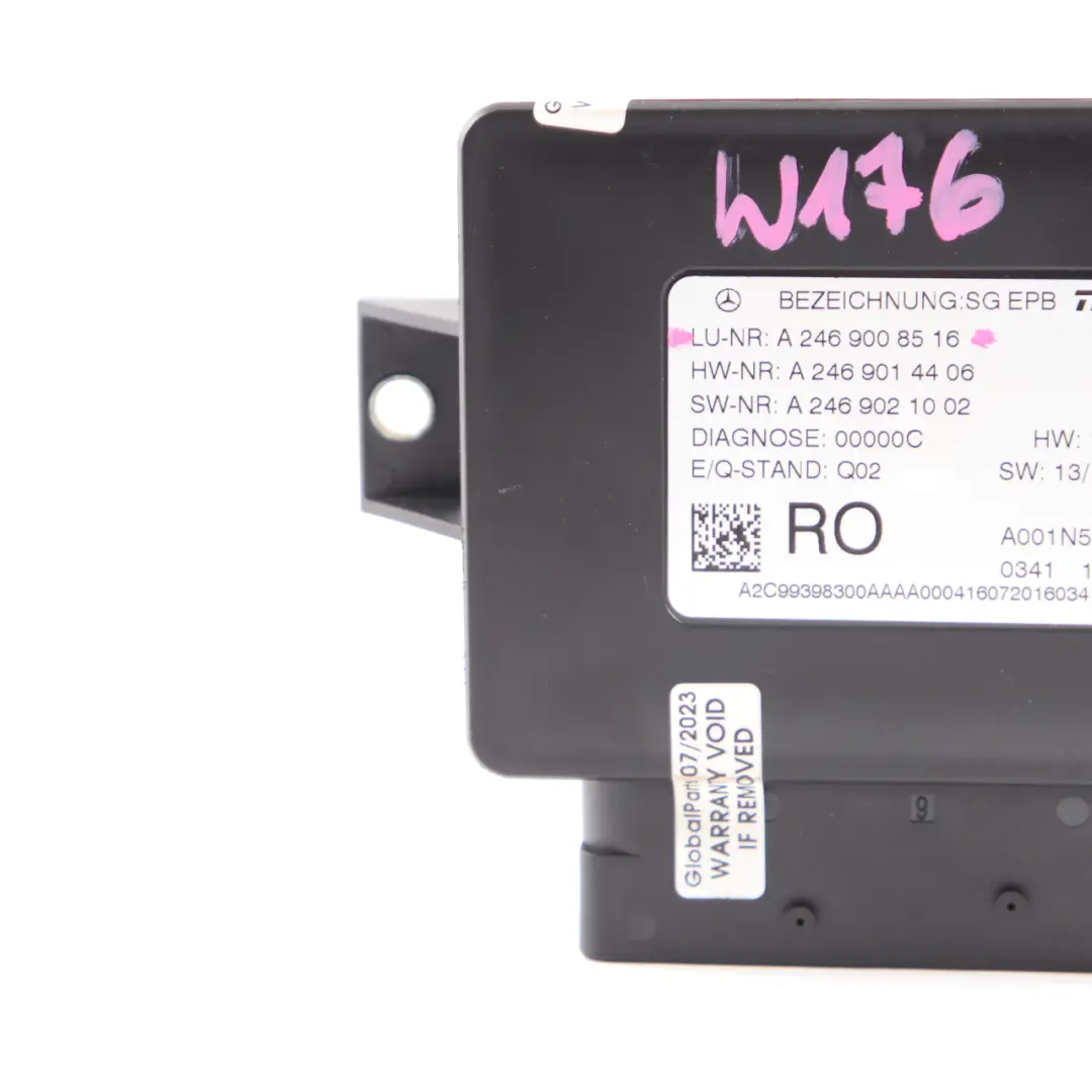 Parkbremsmodul Mercedes W176 W246 Elektrisches Steuergerät ECU für mit Teilenummer A2469008516 Parkbremsmodul Mercedes W176 W246 Elektrisches Steuergerät ECU - SKU A2469008516 - Teilenummer A2469008516