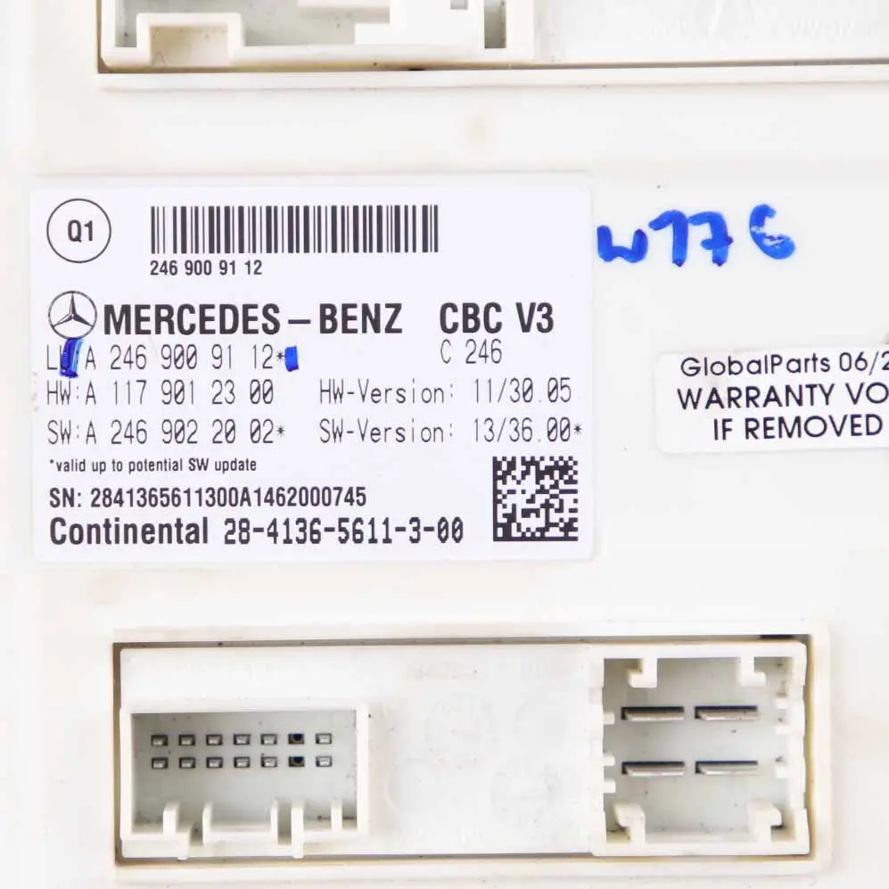  Control Unit Mercedes W176 W246 Body Control Module BCM ECU - SKU A2469009112 - Part number A2469009112