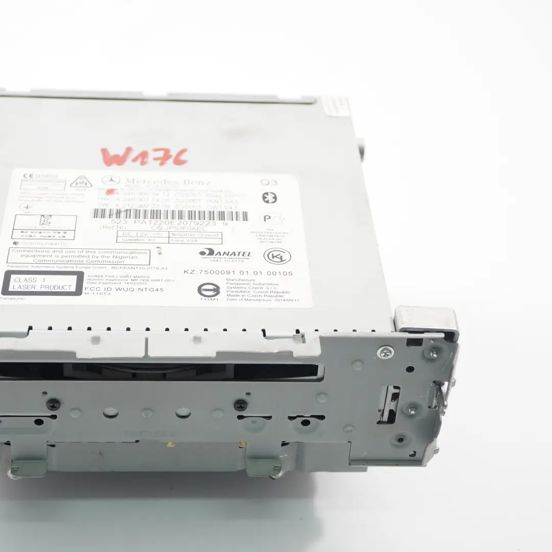Mercedes W176 Unité de tête Radio Cd Player Bluetooth Multimedia - SKU A2469009412 - Numéro de pièce A2469009412
