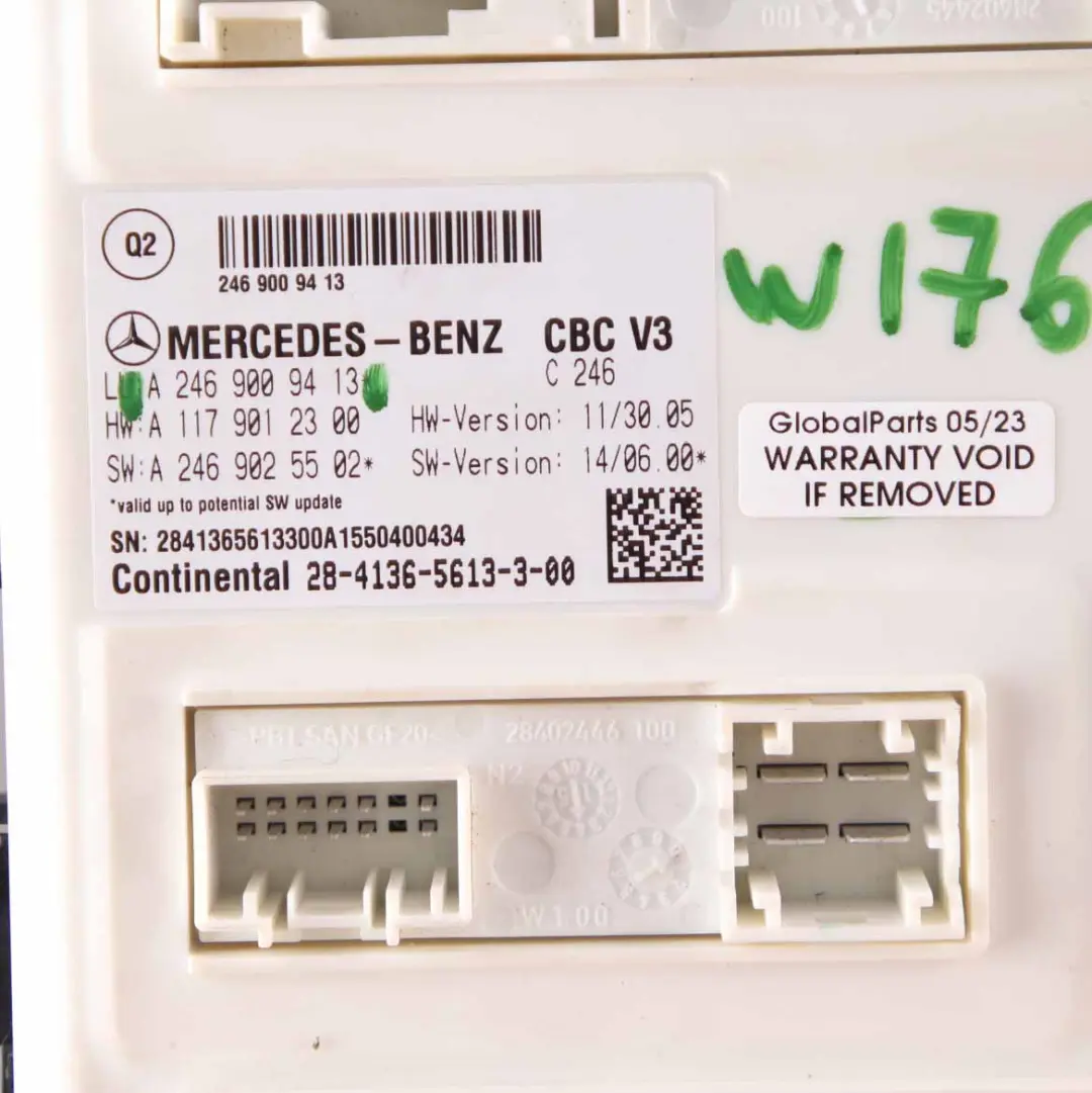  Control Unit Mercedes W176 W246 Body Control Module ECU - SKU A2469009413 - Part number A2469009413