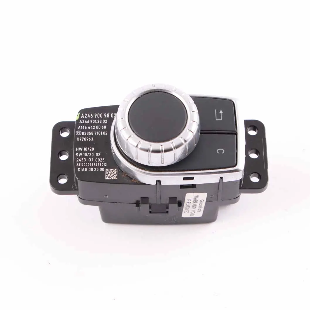 Radio Controllo Funzione Pulsante Manopola Unità per Mercedes W176 con numero di parte A2469009802 Mercedes W176 Radio Controllo Funzione Pulsante Manopola Unità - SKU A2469009802 - Numero di parte A2469009802