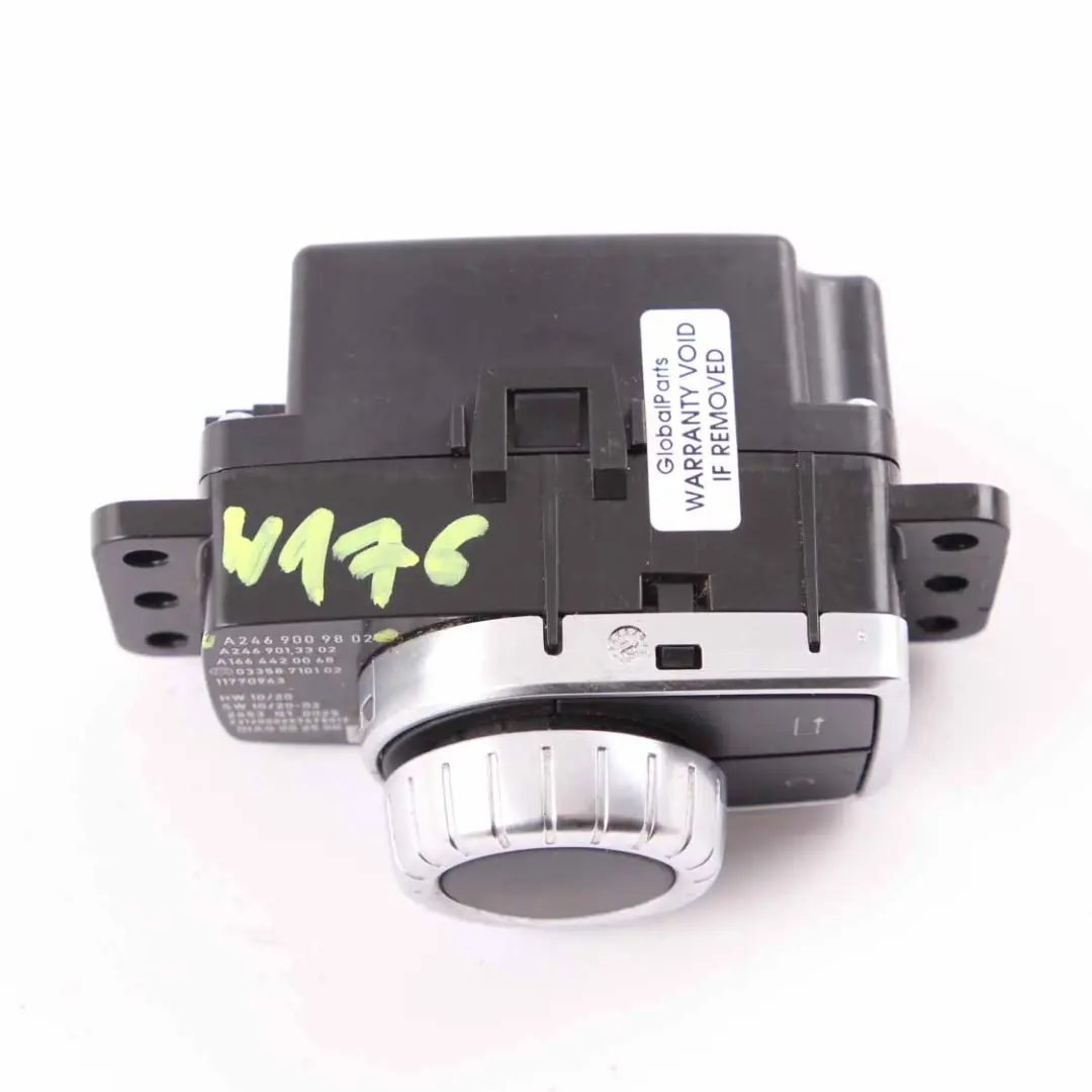 Radio Control Funktion Knopf Regler Einheit für Mercedes W176 mit Teilenummer A2469009802 Mercedes W176 Radio Control Funktion Knopf Regler Einheit - SKU A2469009802 - Teilenummer A2469009802