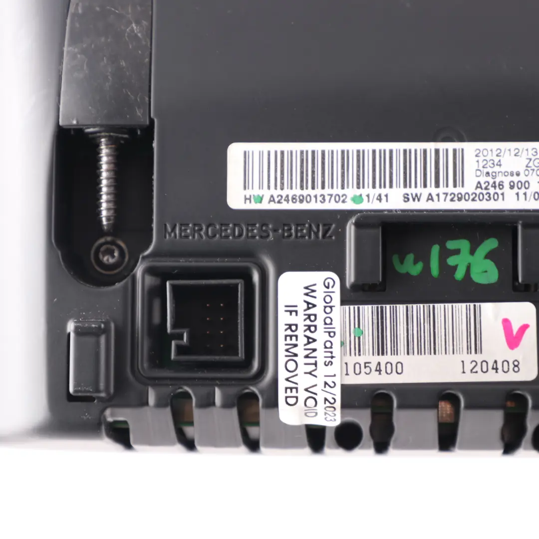  Display Screen Mercedes W176 W246 Radio Navigation Sat Nav Head Unit - SKU A2469013702 - Part number A2469013702