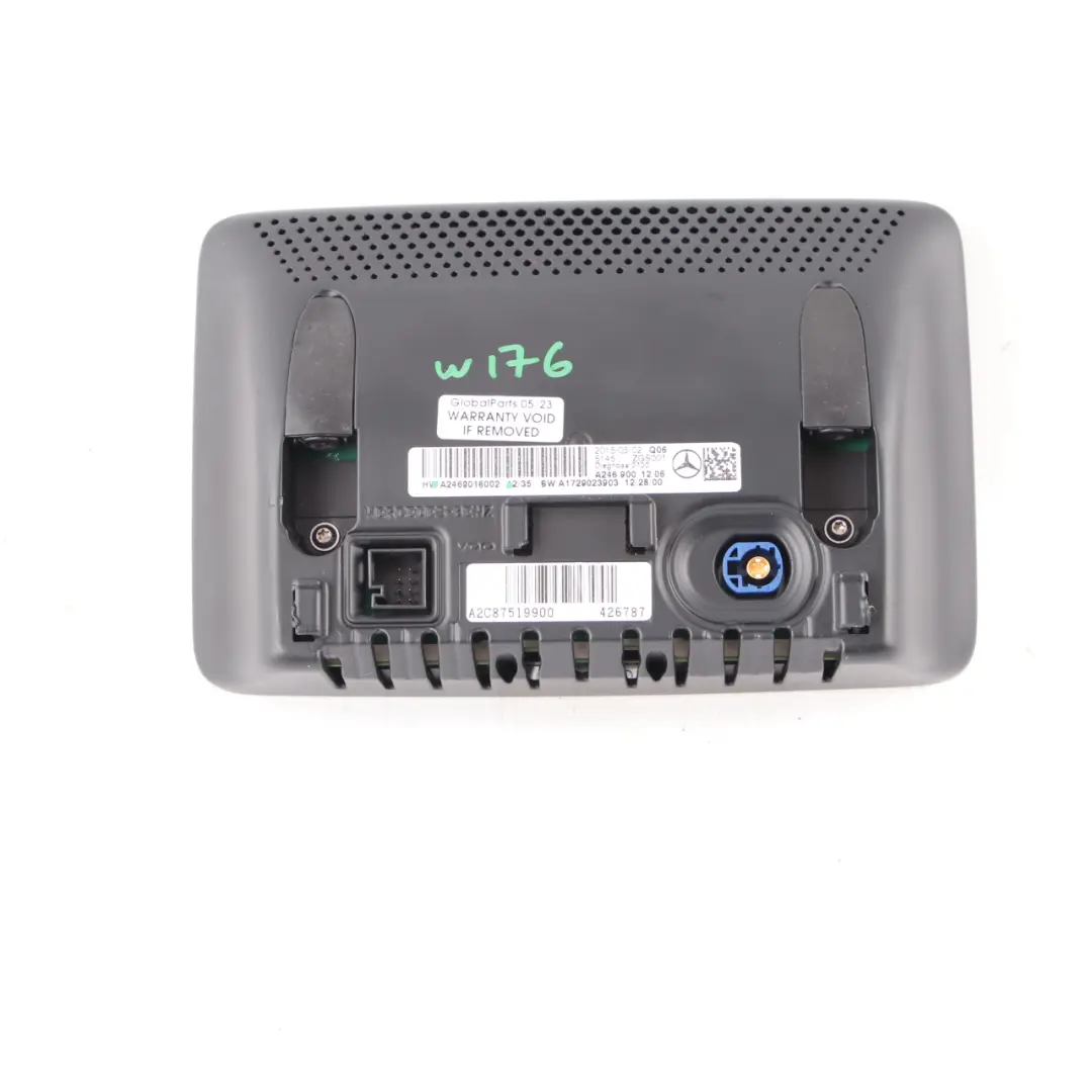Pantalla Mercedes W176 W246 Central de Información Salpicadero para con número de pieza A2469016002 Pantalla Mercedes W176 W246 Central de Información Salpicadero - SKU A2469016002 - Número de pieza A2469016002