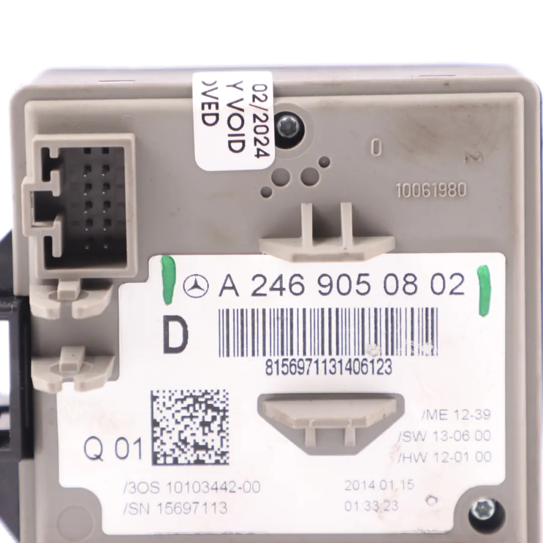 Ignition Switch Mercedes W176 W246 Key Reader Lock Control Unit to with Part number A2469050802 Ignition Switch Mercedes W176 W246 Key Reader Lock Control Unit - SKU A2469050802 - Part number A2469050802