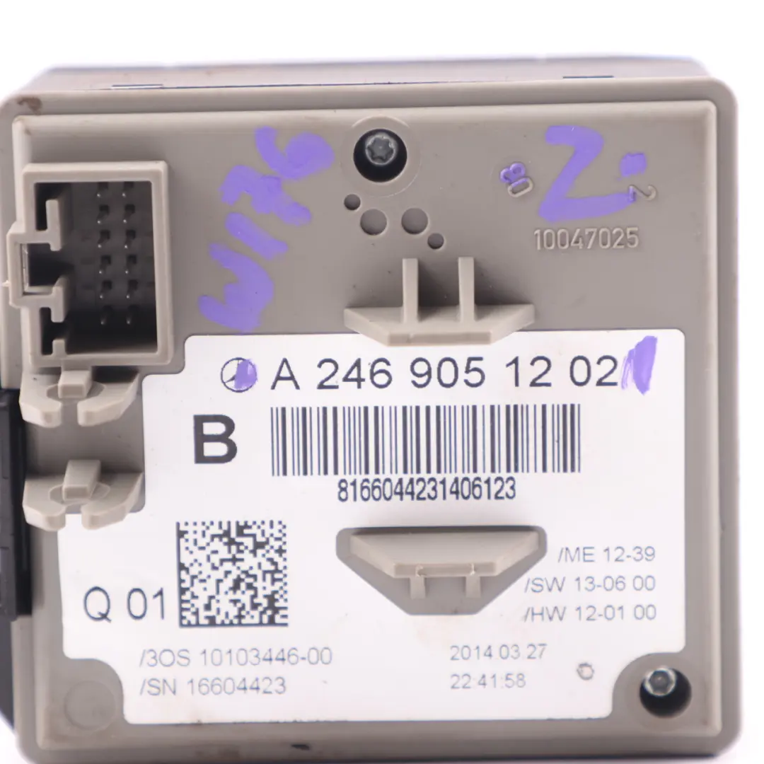 Mercedes W176 W246 Ignition Switch Lock Barrel Control Module - SKU A2469051202 - Part number A2469051202