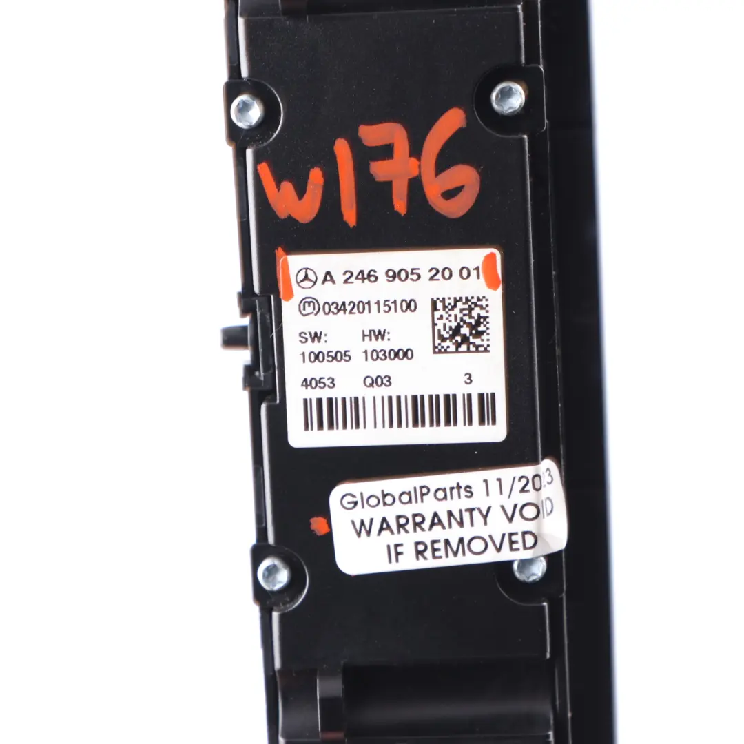 Tableau de bord Interrupteur Siège Chauffage Sélection dynamique pour Mercedes W176 à propos du numéro de pièce A2469052001 Mercedes W176 Tableau de bord Interrupteur Siège Chauffage Sélection dynamique - SKU A2469052001 - Numéro de pièce A2469052001