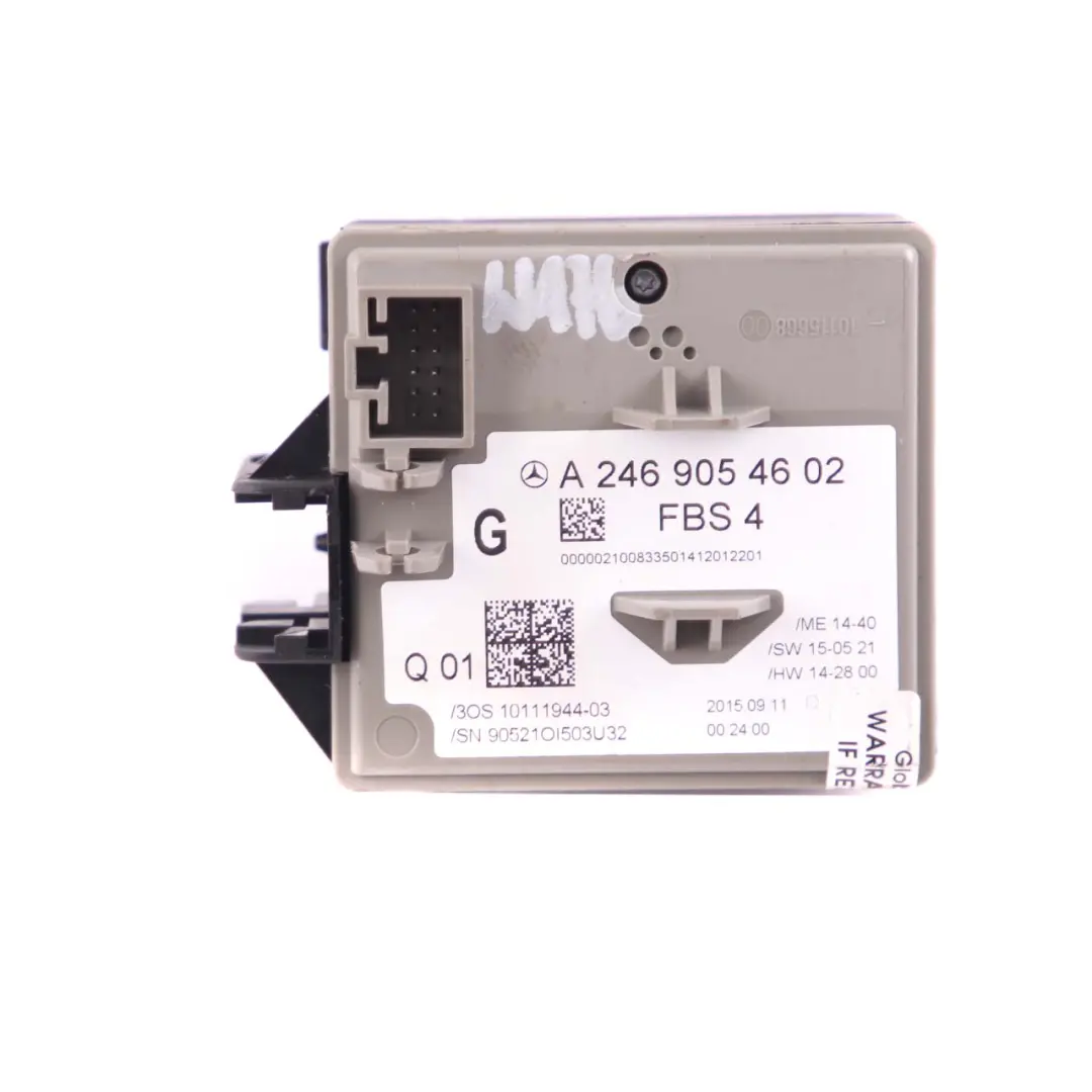 Mercedes W176 W246 Módulo Unidad Control Bloqueo Encendido - SKU A2469054602 - Número de pieza A2469054602
