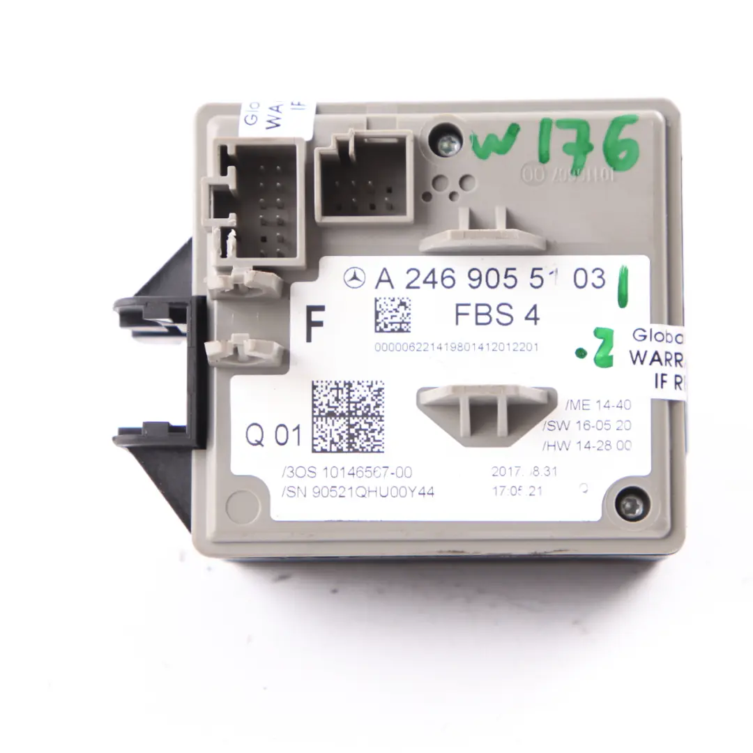  Ignition Switch Mercedes W176 W246 Key Reader Lock Control Unit - SKU A2469055103 - Part number A2469055103