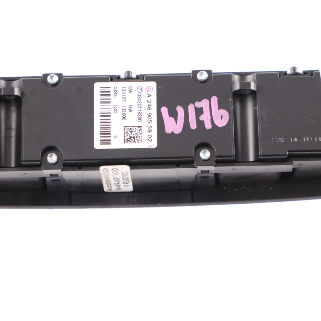  Interruptor Peligro Mercedes W176 W246 Consola ECO PDC Botonera - SKU A2469055902 - Número de pieza A2469055902