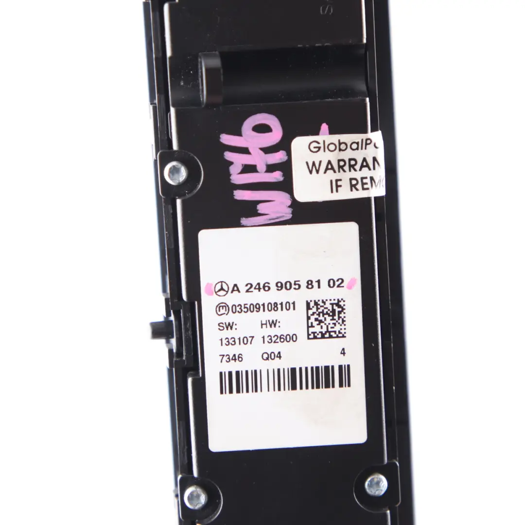 Mercedes W176 Przełącznik Ogrzewania Siedzenia PDC Awaryjne - SKU A2469058102 - Numer Części A2469058102