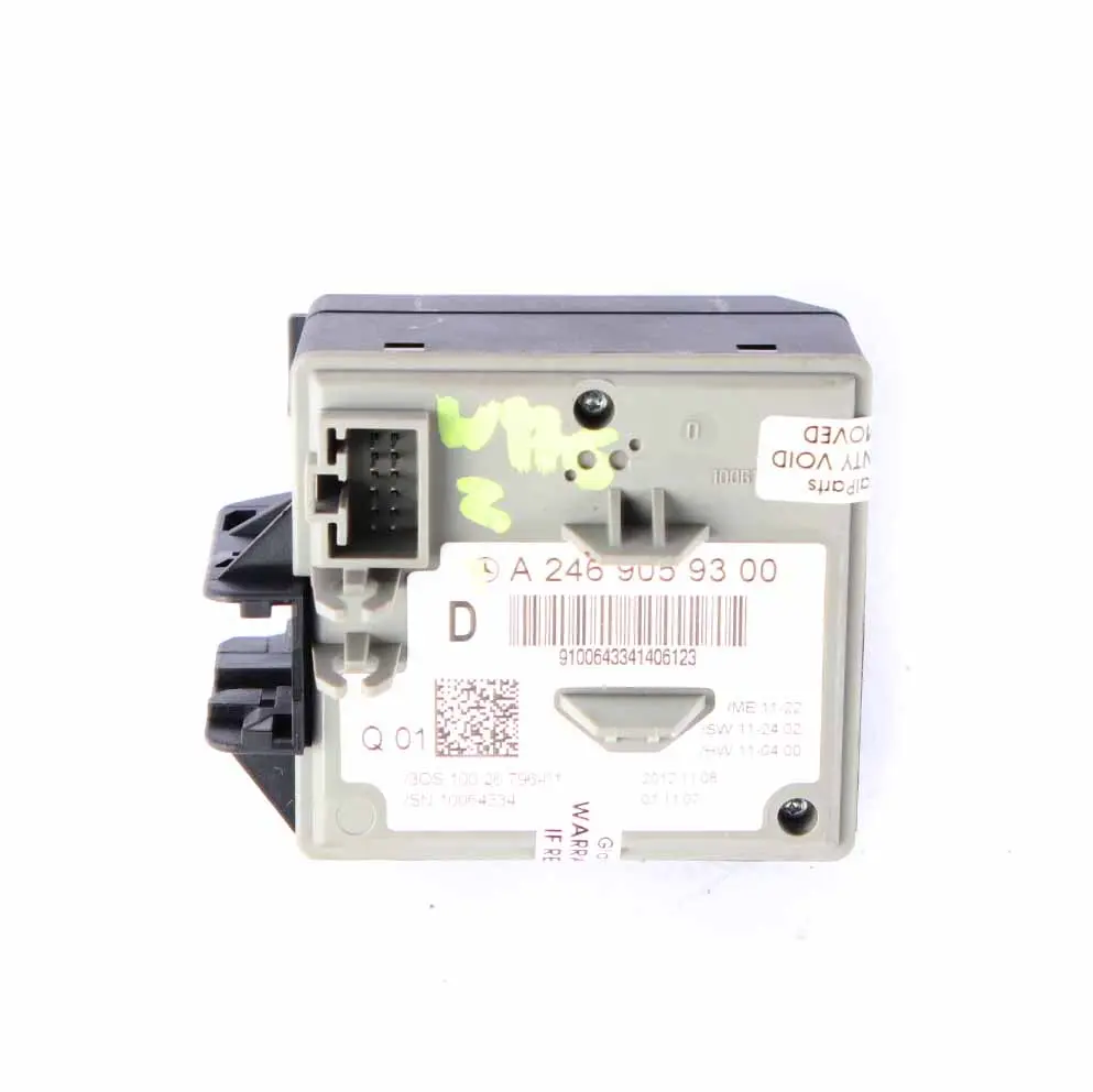 Ignition Switch Mercedes W176 W246 Lock Control Unit Module to with Part number A2469059300 Ignition Switch Mercedes W176 W246 Lock Control Unit Module - SKU A2469059300 - Part number A2469059300