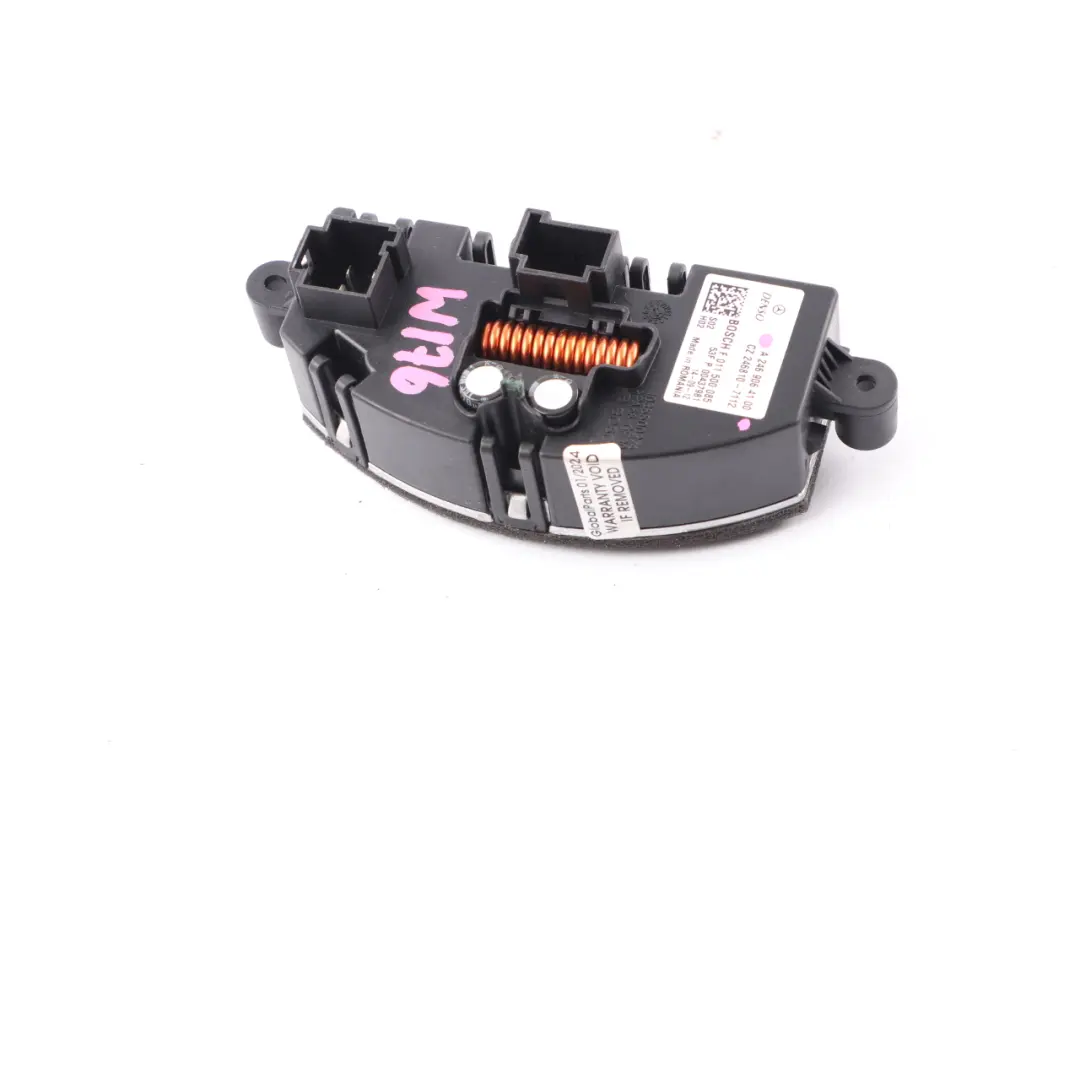 Blower Regulador Calentador Ventilador Resistor Unidad de Control para Mercedes W176 con número de pieza A2469064100 Mercedes W176 Blower Regulador Calentador Ventilador Resistor Unidad de Control - SKU A2469064100 - Número de pieza A2469064100