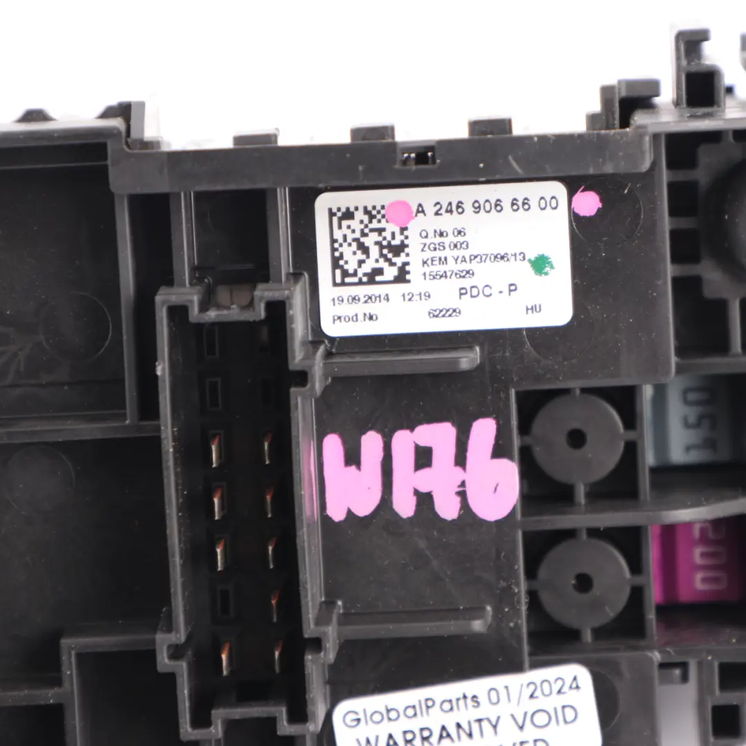  Fuse Box Mercedes W156 W176 W246 Front Relay Control Unit Module - SKU A2469066600 - Part number A2469066600