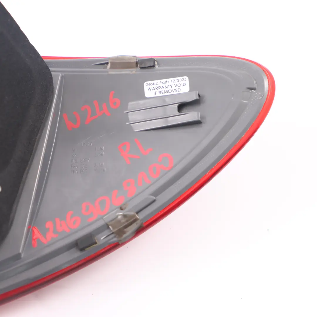Lamp Left N/S Tail Light Side Panel LED to Mercedes W246 Rear with Part number A2469068100 Mercedes W246 Rear Lamp Left N/S Tail Light Side Panel LED - SKU A2469068100 - Part number A2469068100