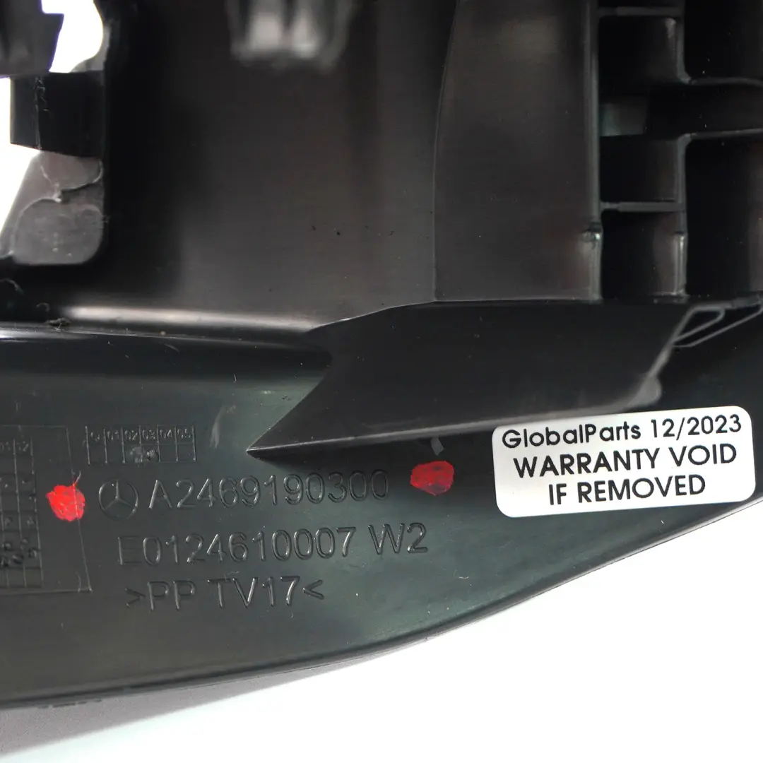  Coprisedile Mercedes W246 anteriore sinistro posteriore Pannello - SKU A2469190300 - Numero di parte A2469190300