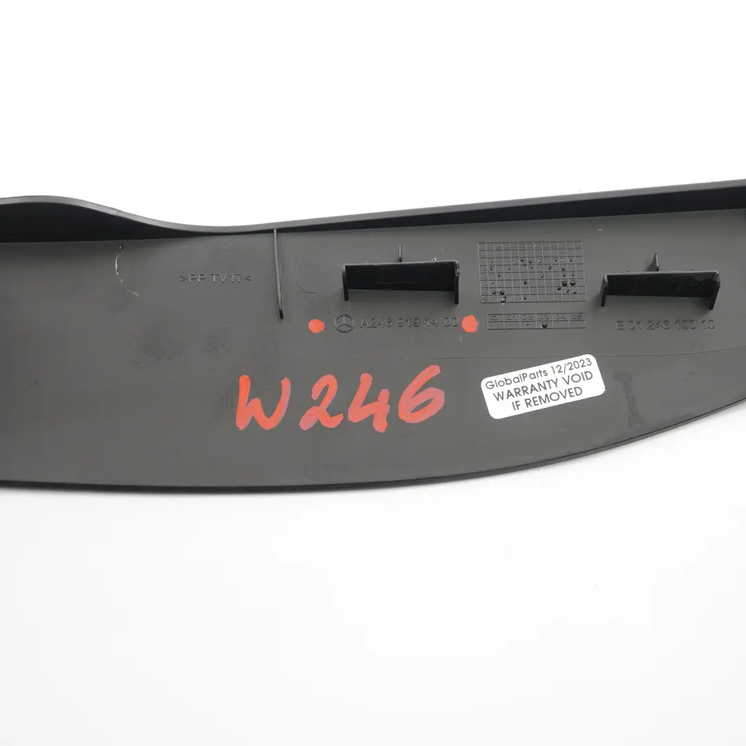 Sedile Posteriore Coperchio Binario Panchina Destro per Mercedes W246 con numero di parte A2469191400 Mercedes W246 Sedile Posteriore Coperchio Binario Panchina Destro - SKU A2469191400 - Numero di parte A2469191400