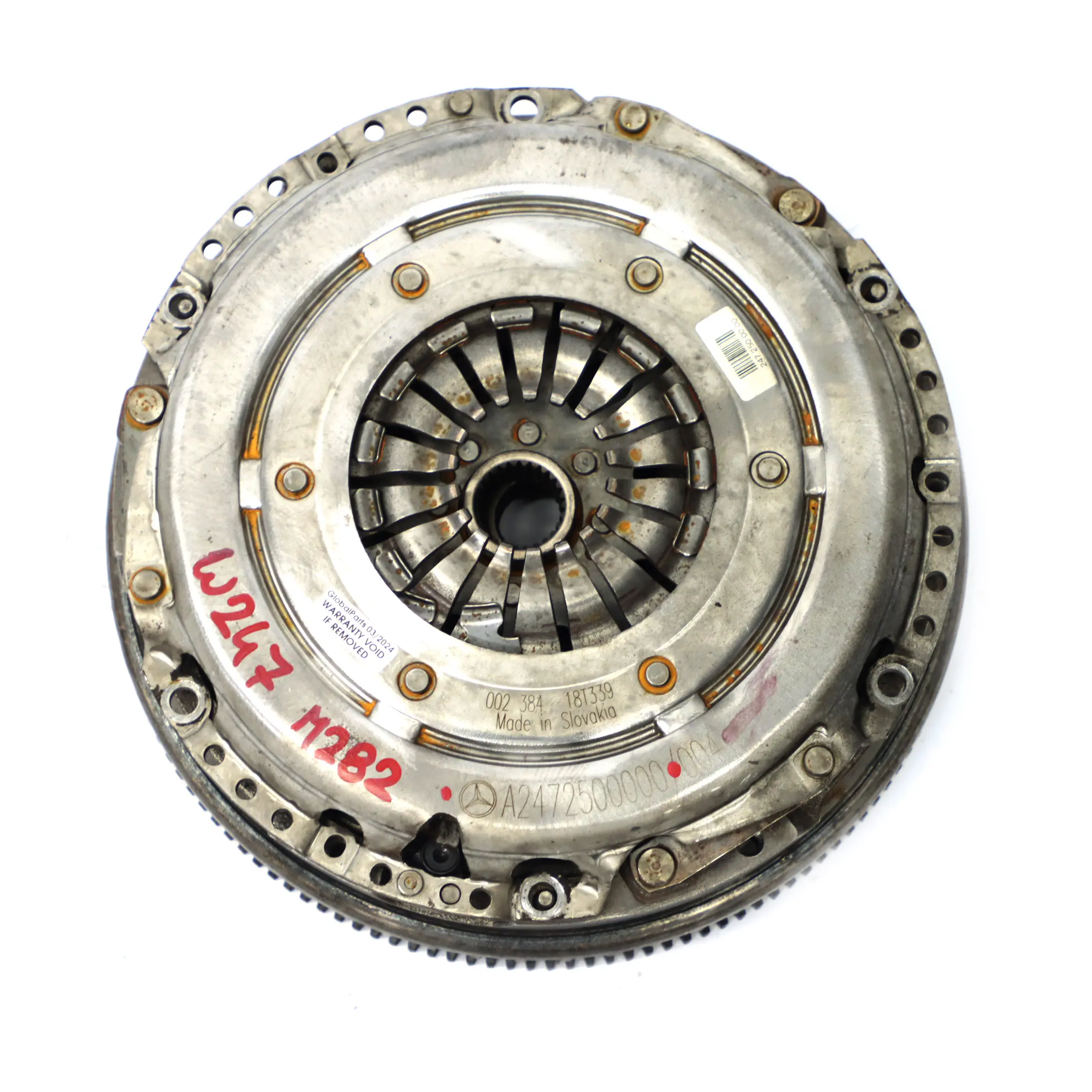 Frizione Mercedes W247 M282 Piastra pressione Volano a doppia massa A2472500000