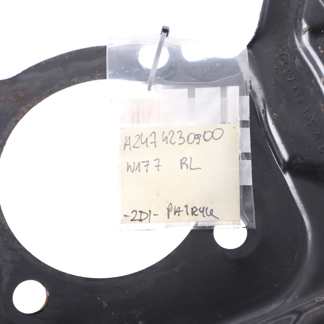 Brake Disc Plate Mercedes W177 W247 Rear Left N/S Protection Shield to with Part number A2474230900 Brake Disc Plate Mercedes W177 W247 Rear Left N/S Protection Shield - SKU A2474230900 - Part number A2474230900