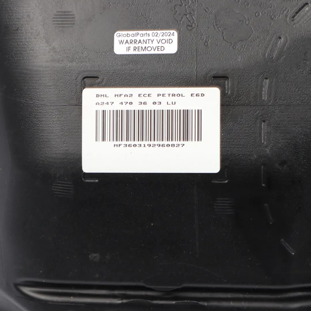 M260 M282 Petrol Complete Tank Reservoir 43L to Mercedes W177 W247 Fuel Tank with Part number A2474706802 Mercedes W177 W247 Fuel Tank M260 M282 Petrol Complete Tank Reservoir 43L - SKU A2474706802 - Part number A2474706802
