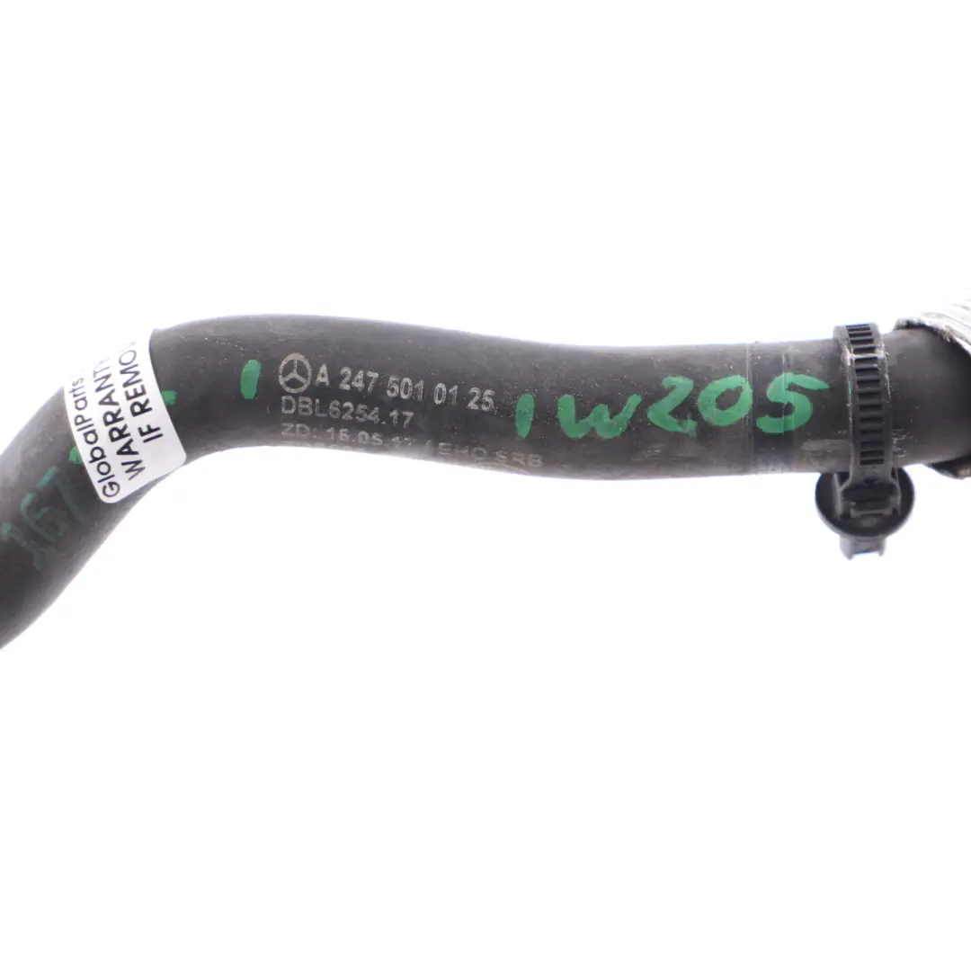  Breather Hose Mercedes W205 Coolant Line Breather Water Pipe - SKU A2475010125 - Part number A2475010125