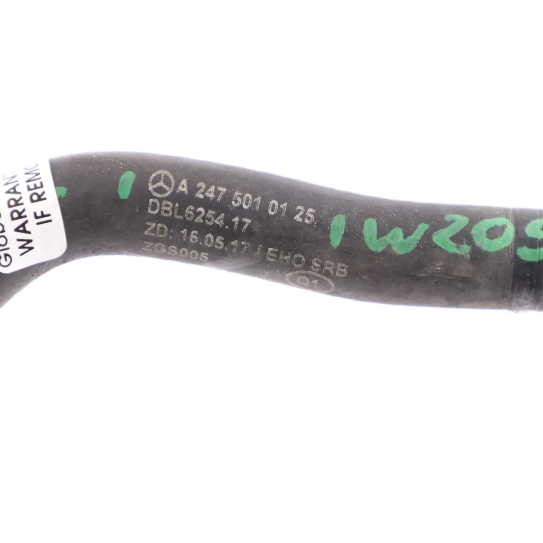  Breather Hose Mercedes W205 Coolant Line Breather Water Pipe - SKU A2475010125 - Part number A2475010125