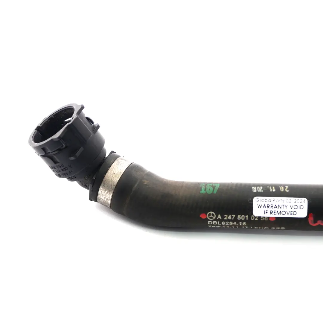  Tuyau d'eau Mercedes C118 W177 W247 Conduite liquide refroidissement - SKU A2475010258 - Numéro de pièce A2475010258